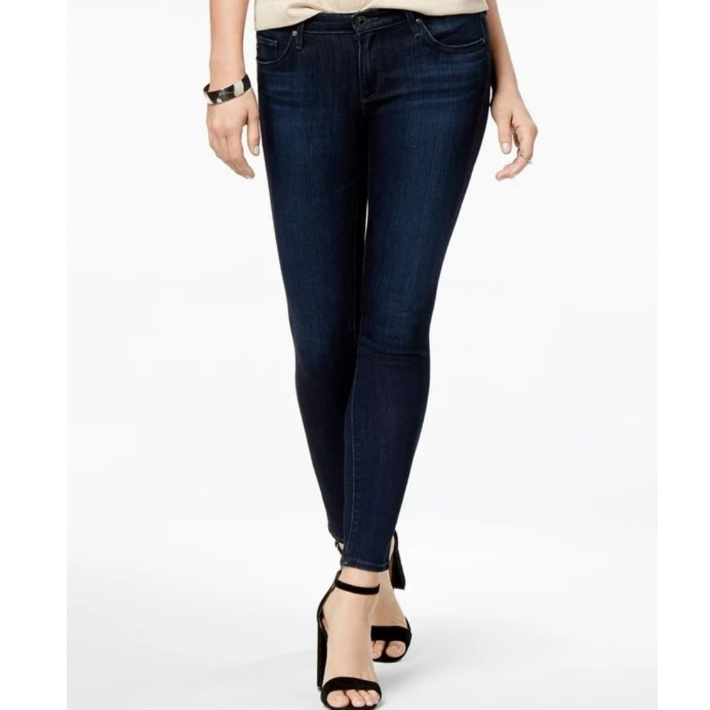 AG Adriano Goldschmied jeans the legging ankle super high rise dark wash size 25